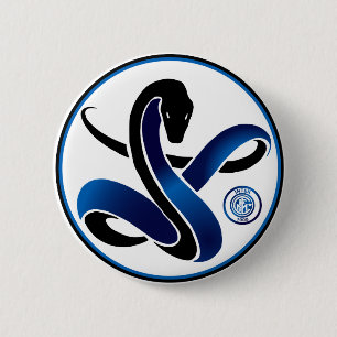 Biscione Nerazzurro Inter (slangenpin) Ronde Button 5,7 Cm