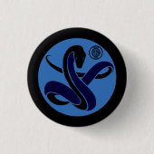 Biscione Nerazzurro, pin (slang) Ronde Button 3,2 Cm (Voorkant)
