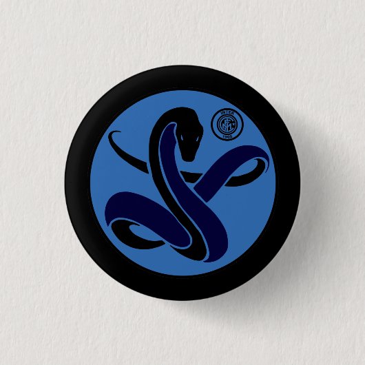 Biscione Nerazzurro, pin (slang) Ronde Button 3,2 Cm (Voorkant)