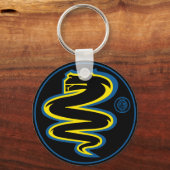 Biscione Nerazzurro, sleutelketen (zwart) Sleutelhanger (Voorkant)