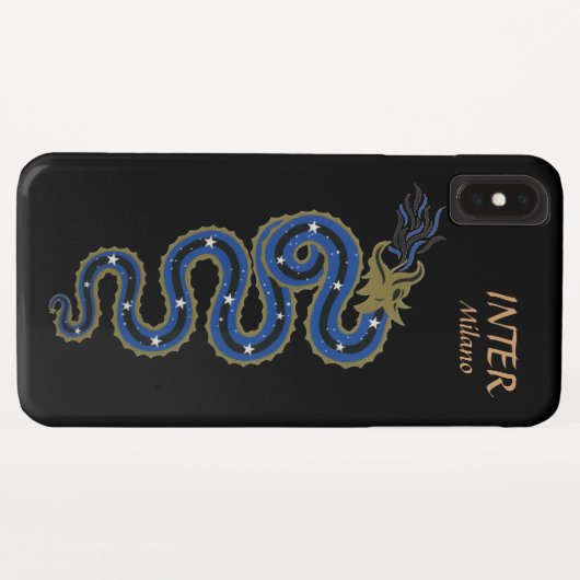 Biscione Nerazzurro, telefoontas (zwart) Case-Mate iPhone Case (Achterkant (horizontaal))