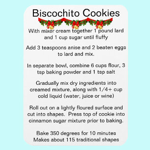 Biscochito New Mexico's officiële koekjesrecept Magneet