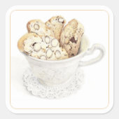 BISCOTTI 3"Vierkante Stickers (Voorkant)
