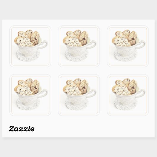 BISCOTTI 3"Vierkante Stickers (Vel)