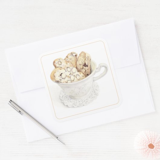 BISCOTTI 3"Vierkante Stickers (Envelop)