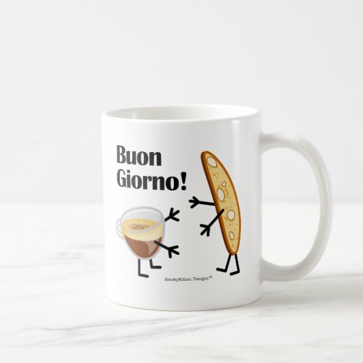 Biscotti & Coffee - Buon Giorno! Koffiemok (Rechts)