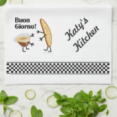 Biscotti & Coffee - Buon Giorno! Theedoek (Gevouwen)