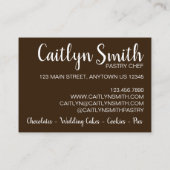 Biscotti Coffee Shop Bakery Pastry Chef Food Cafe Visitekaartje (Achterkant)