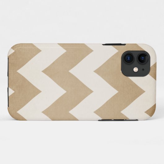 Biscotti en Cream Chevron Iphone 5 hoesje (Achterkant (horizontaal))