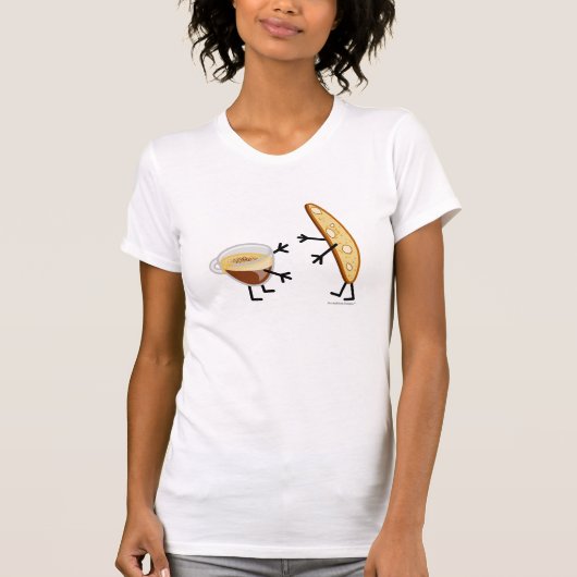 Biscotti en koffie - t-shirt (Voorkant)