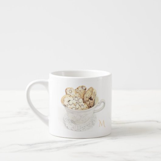 BISCOTTI Espressokop + Initiaal Espresso Kop (Links)