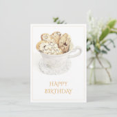 BISCOTTI Happy Birthday 4.5x6.25 Platte Kaart (Staand voorkant)