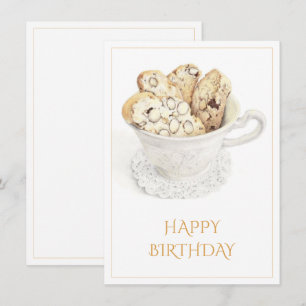 BISCOTTI Happy Birthday 4.5x6.25 Platte Kaart