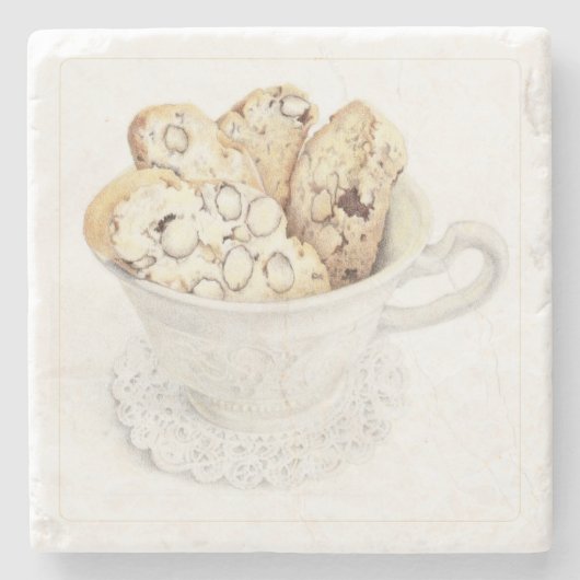 BISCOTTI Marmeren Stenen Onderzetter (Voorkant)