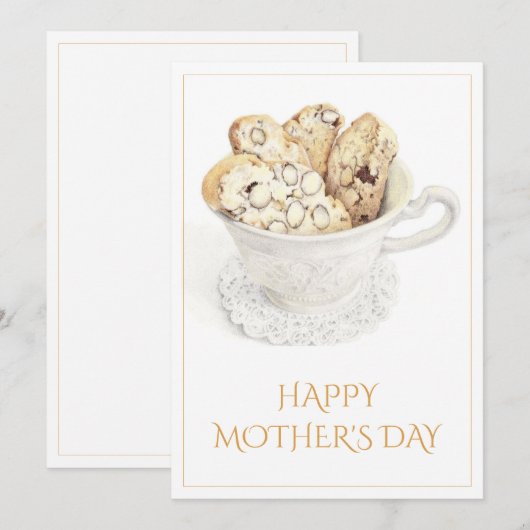 BISCOTTI Moederdag 5x7 vlakke kaart (Voorkant / Achterkant)