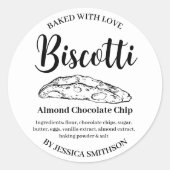 Biscotti op maat gemaakte label BIS001rd (Voorkant)