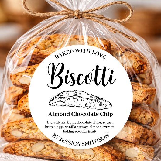 Biscotti op maat gemaakte label BIS001rd