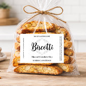Biscotti op maat gemaakte label CK007rtbis Voedselcontainer Etiket