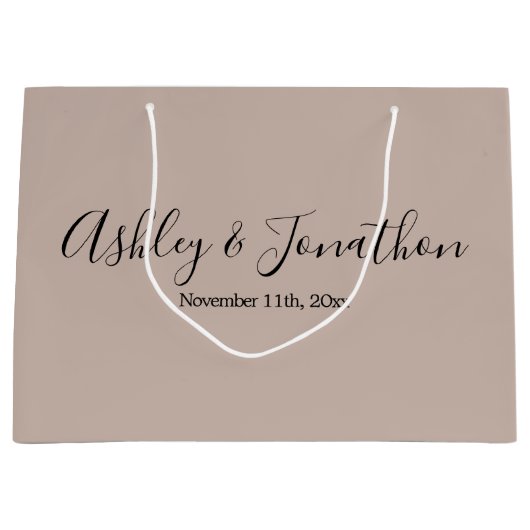 Biscotti Personal Wedding Large Gift Bag Groot Cadeauzakje (Voorkant)