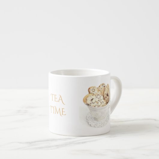 BISCOTTI "THEETIJD" Espresso Cup Kop (Voorkant rechts)