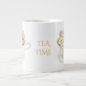 BISCOTTI "THEETIJD" Grote Witte Mok (Voorkant)