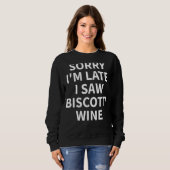 Biscotti Wine Apparel Wine Design Trui (Voorkant volledig)