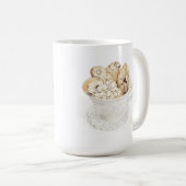 BISCOTTI Witte hoge Mok + Initiaal (Voorkant rechts)