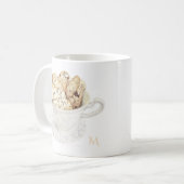 BISCOTTI Witte Mok + Initiaal (Voorkant links)
