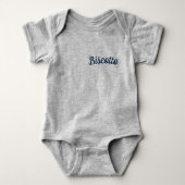 Biscotto / Little Biscuit Baby Bodysuit Grey (Voorkant)