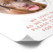 Biscuit Bar Huisdier Foto Roze Gouden Honden Trouw Poster (Hoek)