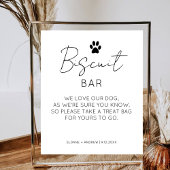 Biscuit Bar Pet Treat Favor Minimalistische bruilo Poster