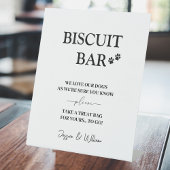 Biscuit Bar teken | Dog Treat Huwelijksgunsten tek Reclamebord Met Voetstuk