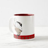 Biscuit Bondings Tweekleurige Koffiemok (Voorkant links)