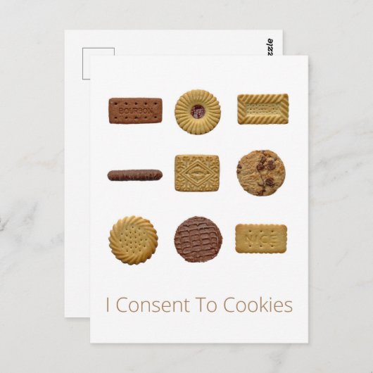 Biscuit Briefkaart (Voorkant / Achterkant)