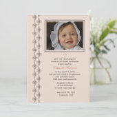 Biscuit-fotouitnodiging Kaart (Staand voorkant)