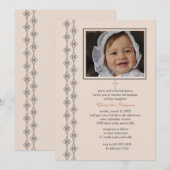 Biscuit-fotouitnodiging Kaart (Voorkant / Achterkant)