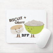 Biscuit + Gravy BFF Funny Mousepad Muismat (Met muis)