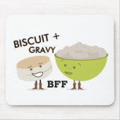 Biscuit + Gravy BFF Funny Mousepad Muismat (Voorkant)