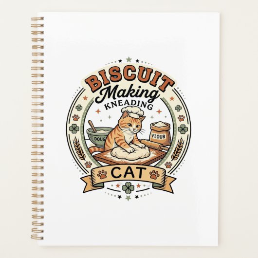 Biscuit Maken Kneten Kat Biscuit Maken Kneten Planner (Voorkant)