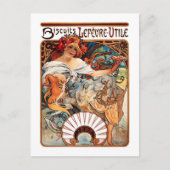 Biscuit, Mucha Briefkaart (Voorkant)