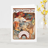 Biscuit, Mucha Kaart (Gele Bloem)