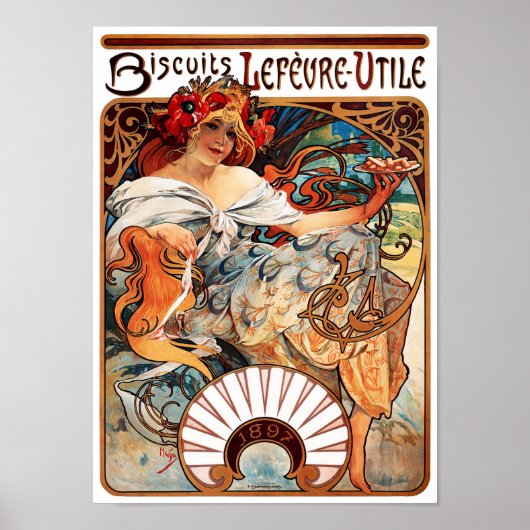Biscuit, Mucha Poster (Voorkant)