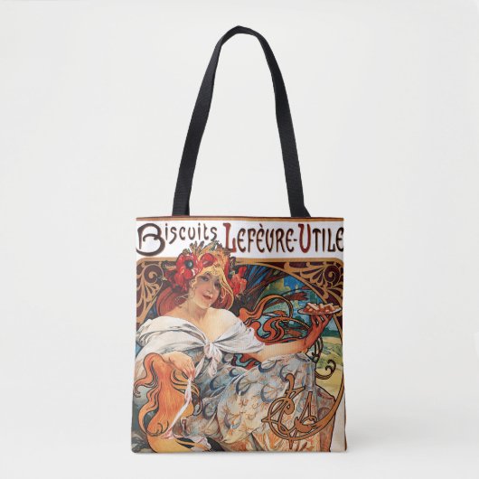 Biscuit, Mucha Tote Bag (Voorkant)