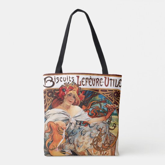 Biscuit, Mucha Tote Bag (Achterkant)