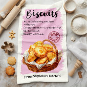 Biscuit recept gepersonaliseerd theedoek