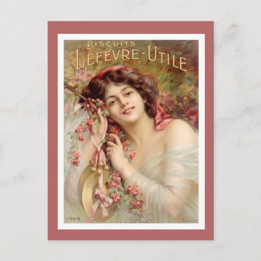 Biscuit-reclame Briefkaart (Voorkant)
