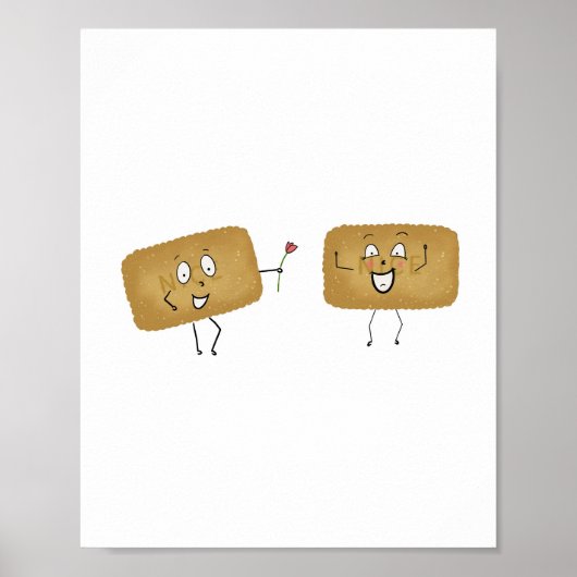 Biscuit-thema, leuke koekjes poster (Voorkant)