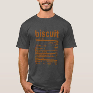 Biscuit Voedingswaarde Feiten Grappige Dankzegging T-shirt