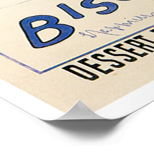 Biscuits Amandines  voedselkunst Poster (Hoek)