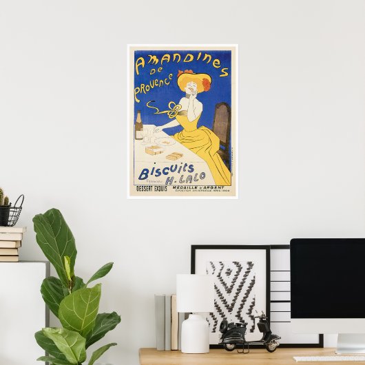 Biscuits Amandines  voedselkunst Poster (Thuiskantoor)